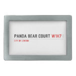 PANDA BEAR COURT  Belt Buckle