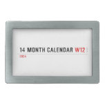 14 month calendar  Belt Buckle
