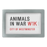 animals in war  Belt Buckle