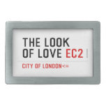 the look of love  Belt Buckle