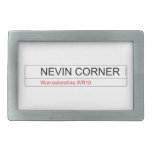     NEVIN CORNER  Belt Buckle