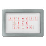 Periodic
 Table
 Writer  Belt Buckle