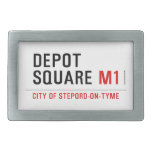 Depot Square  Belt Buckle