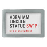 abraham lincoln statue  Belt Buckle