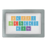 Happy
 Birthday
 Muna  Belt Buckle