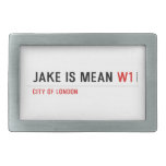 Jake is mean  Belt Buckle