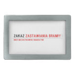 ZAKAZ  Belt Buckle