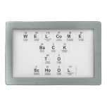 Welcome
 Back
 to
 school  Belt Buckle