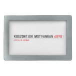 Köszöntjük Mótvánban  Belt Buckle