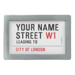 Your Name Street  Belt Buckle