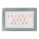 Periodic Table Writer  Belt Buckle
