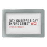 18th Giuseppe B-Day OXFORD STREET  Belt Buckle