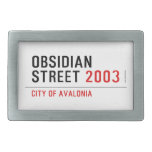 Obsidian Street  Belt Buckle