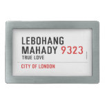 LEBOHANG MAHADY  Belt Buckle