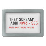 THEY SCREAM'  ABDI  Belt Buckle