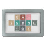 Owl
 Square
 Press  Belt Buckle