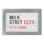 Milk  Stret  Belt Buckle