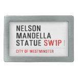 nelson mandella statue  Belt Buckle