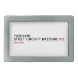 Your Name Street HEBRON ft MABOPANE  Belt Buckle