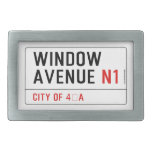 Window Avenue  Belt Buckle