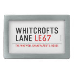 Whitcrofts Lane  Belt Buckle