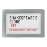 Shakespeare's globe   Belt Buckle