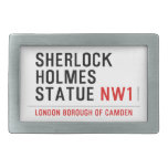 sherlock holmes statue  Belt Buckle