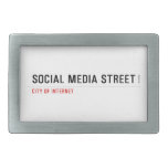 Social Media Street  Belt Buckle