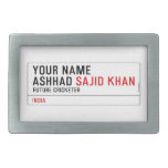 Your Name Ashhad  Belt Buckle