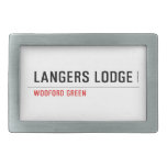 LANGERS LODGE  Belt Buckle