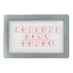 Periodic
 Table
 Writer  Belt Buckle