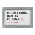 Re-creations- Damian  Chrobak  Belt Buckle