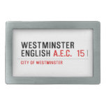 Westminster English  Belt Buckle
