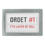 ORDET  Belt Buckle