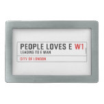 PEOPLE LOVES E  Belt Buckle