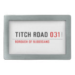 TITCH ROAD  Belt Buckle