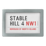stable hill 4  Belt Buckle