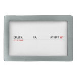 COLLEN.             KA.                 ATHINY  Belt Buckle
