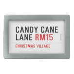 Candy Cane Lane  Belt Buckle