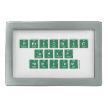 Periodic
 Table
 Writer  Belt Buckle