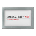 Diagonal Alley  Belt Buckle