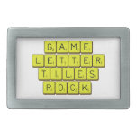 Game
 Letter
 Tiles
 ROCK!  Belt Buckle