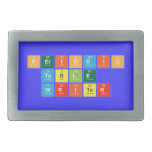 Periodic
 Table
 Writer  Belt Buckle