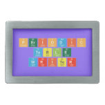 Periodic
 Table
 Writer  Belt Buckle