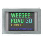 Weegee Road  Belt Buckle