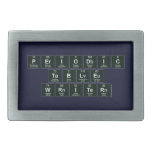 Periodic
 Table
 Writer  Belt Buckle