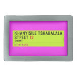 Khanyisile Tshabalala Street  Belt Buckle