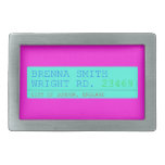Brenna Smith Wright Rd.  Belt Buckle