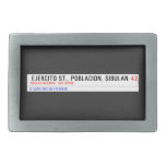  Ejercito st., poblacion, sibulan  Belt Buckle