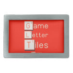 Game
 Letter
 Tiles  Belt Buckle